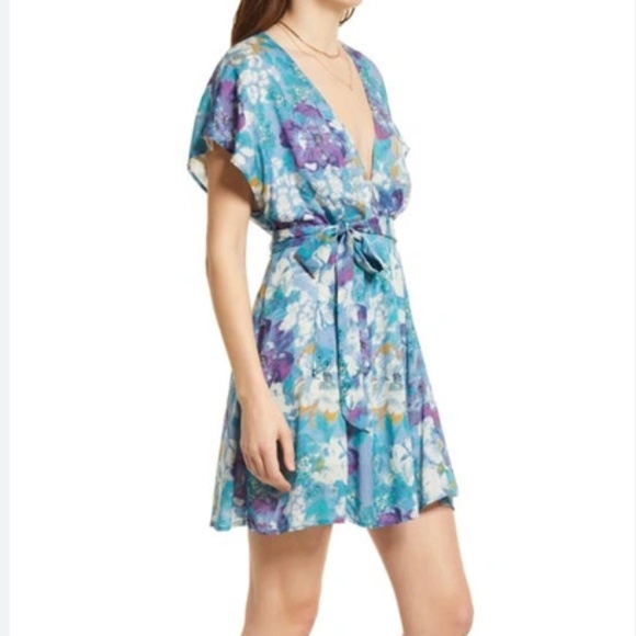 Free People Freddy Tie Mini Dress - Picture 2 of 7